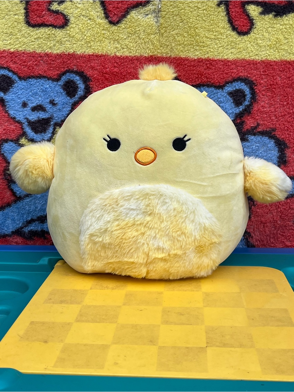 Squishmallows Aimee Yellow Plush Chick Pet Pillow - Soft Decorative Cushion